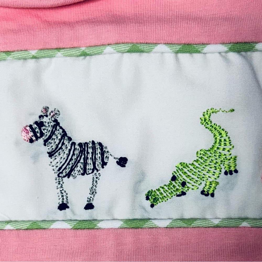 Three Sisters Jungle Animal embroidered top with matching shorts sz 3T NWT - Picture 5 of 8